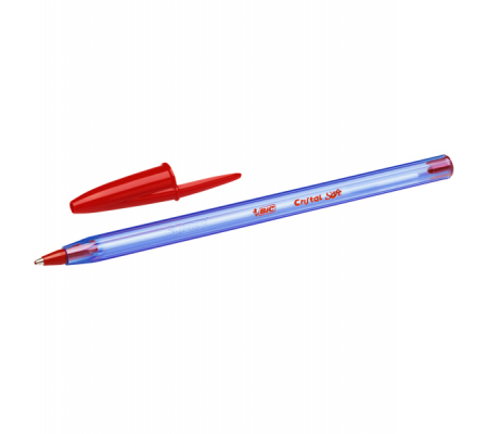 Penna a sfera con cappuccio Cristal Soft - punta 1,2mm - rosso - conf. 50 pezzi - Bic - 9185201 - 3086123340640 - 85673_1 - DMwebShop