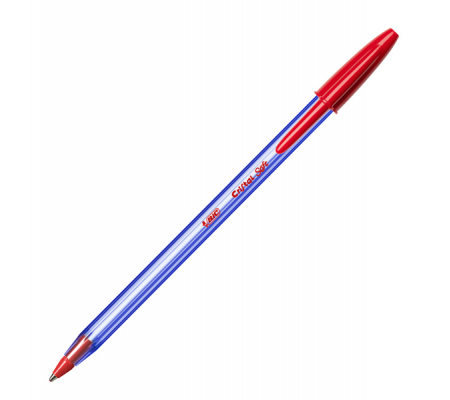 Penna a sfera con cappuccio Cristal Soft - punta 1,2mm - rosso - conf. 50 pezzi - Bic - 9185201 - 3086123340640 - 85673_2 - DMwebShop
