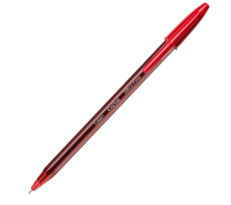 Penna a sfera - con cappuccio - Cristal Exact - punta 0,7 mm - rosso - scatola 20 pezzi - Bic - 992604 - 89178_1 - DMwebShop
