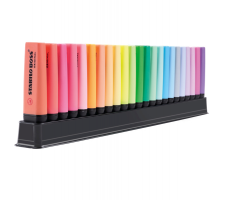Evidenziatori Boss Original - colori assortiti fluo + pastel - deskset 23 pezzi - Stabilo - 7023-01-5 - 4006381565936 - 92692_1 - DMwebShop