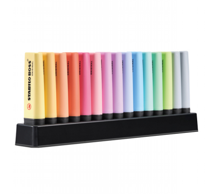 Evidenziatori Boss Pastel - colori assortiti - tratto 2 - 5 mm - deskset 15 pezzi - Stabilo - 7015-02 - 4006381567411 - 92854_1 - DMwebShop