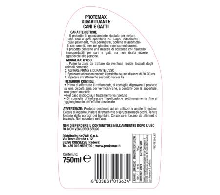Disabituante cani e gatti - 750 ml - Protemax - PROTE502 - 8005831013634 - 95733_1 - DMwebShop