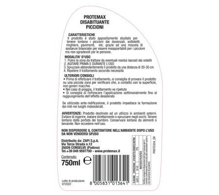 Disabituante volatili - 750 ml - Protemax - PROTE504 - 8005831013641 - 95734_1 - DMwebShop