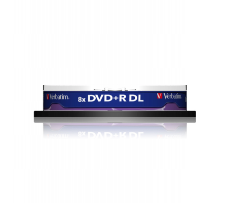Scatola 10 DVD+R Dual Layer - serigrafato Spindle - 8,5 Gb - Verbatim - 43666 - 023942436669 - VERBDVDR858XS_1 - DMwebShop