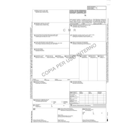 C.M.R. lettera vettura internazionale - 5 copie snap - 29,7 x 21 cm - 50 fogli - Edipro - E0052TER - 8023328005221 - 51875_5 - DMwebShop