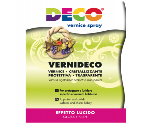 Vernice spray - trasparente - effetto laccato e ceramico - 400 ml - Deco - 622 - 8004957033076 - 56914_2 - DMwebShop