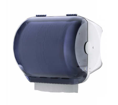 Dispenser carenato da banco Wiperbox per bobine asciugatutto - 34 x 31,5 x 36 cm - bianco-azzurro trasparente - Mar Plast - A77710 - 8020090025006 - 67485_1 - DMwebShop