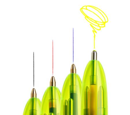 Penna a sfera a scatto multifunzione 4 Colors Fluo - punta 1,0 - 1,6 mm - 4 colori fluo - fusto giallo fluorescente - conf. 12 pezzi - Bic - 982868 - 3086123415263 - 79888_3 - DMwebShop