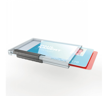 Portabadge PushBox Duo 2 tessere inseribili - 5,4 x 8,7 cm - conf. 10 pezzi - Durable - 8921-19 - 4005546808789 - 80228_1 - DMwebShop