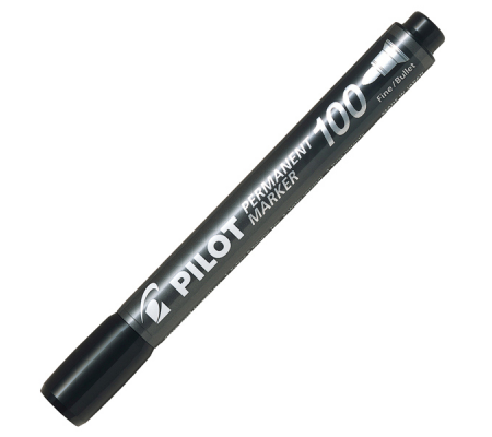 Marcatore Permanente Markers 100 - punta tonda - 4,5 mm - nero - Pilot - 002705 - 4902505511097 - 80286_1 - DMwebShop