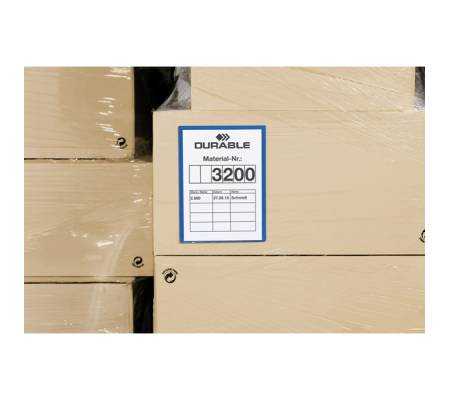 Buste identificative con bande adesive - A4 - verticale (21 x 29,7 cm) - conf. 50 pezzi - Durable - 1797-07 - 4005546981680 - 83502_1 - DMwebShop