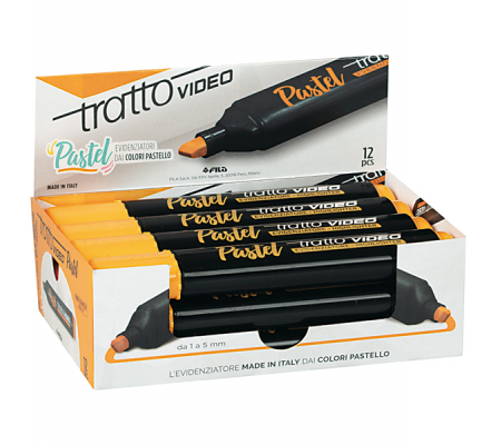 Evidenziatore Video pastel - punta a scalpello - da 1 - 5 mm - arancione mandarino - Tratto - 833503 - 88917_1 - DMwebShop