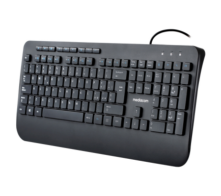 Tastiera Ergonomica Ultra slim - con filo - Mediacom - M-SKB4500 - 8028153109625 - 95814_1 - DMwebShop