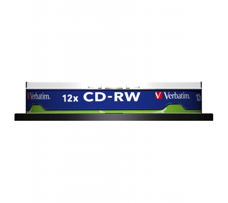 Scatola 10 CD-RW DataLife Plus - 8X-10X - serigrafato - 700MB - Verbatim - 43480 - 023942434801 - VERCDRW7008XK_1 - DMwebShop