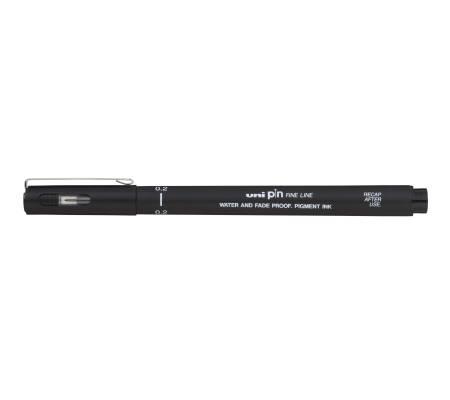 Pin fineliner - punta 0,2mm - nero - Uni Mitsubishi - M PIN102 N - 4902778915264 - 85910_1 - DMwebShop