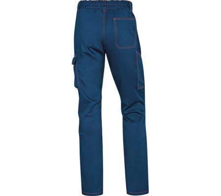 Pantalone da lavoro Panostrpa - sargia-poliestere-cotone-elastan - taglia L - blu-arancio - Deltaplus - PANOSTRPAMOGT - 3295249230067 - 86185_1 - DMwebShop