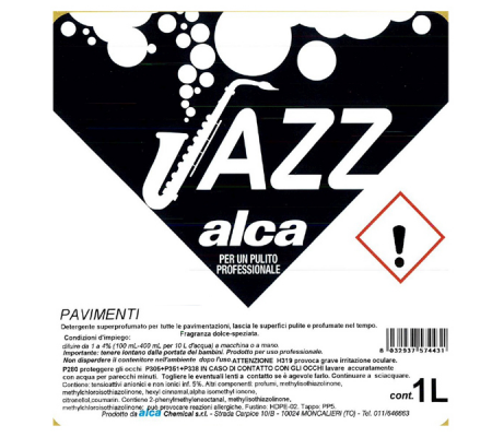 Detergente pavimenti linea Jazz Norah - gelsomino - 1 lt - Alca - ALC1109 - 8032937574066 - 86247_1 - DMwebShop