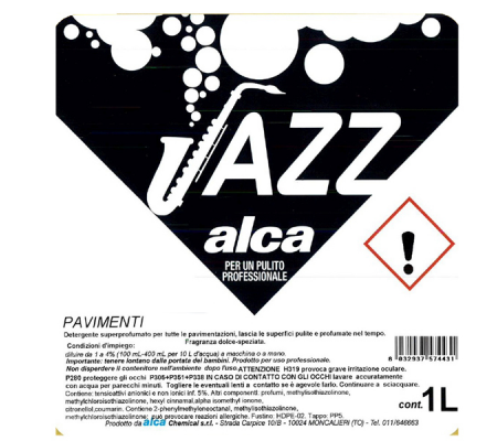 Detergente pavimenti linea Jazz Miles - muschio - 1 lt - Alca - ALC1107 - 8032937574424 - 86248_1 - DMwebShop