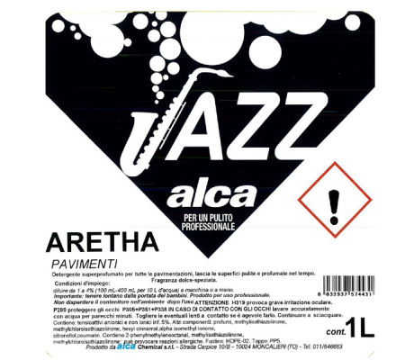 Detergente pavimenti linea Jazz Aretha - profumo dolce speziato - 1 lt - Alca - ALC1097 - 8032937574431 - 86249_1 - DMwebShop