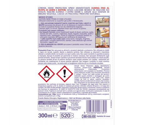Spray disinfettante - lavanda - 300 ml - Citrosil - M2802 - 8003650007391 - 86254_1 - DMwebShop