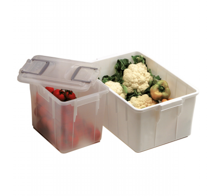 Contenitore Foodbox con coperchio - 58 x 38 x 26 cm - 40 lt - PPL riciclabile - bianco - Mobil Plastic - 143/40-BIM - 8004331143407 - 86753_1 - DMwebShop
