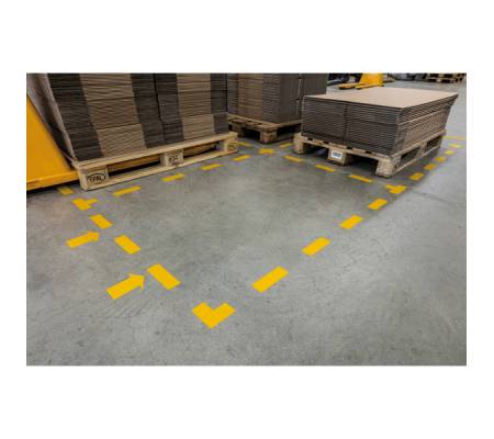 Adesivo da terra - FRECCIA - 10 x 20 cm - conf. 10 pezzi - Durable - 1705-04 - 4005546983639 - 87027_1 - DMwebShop