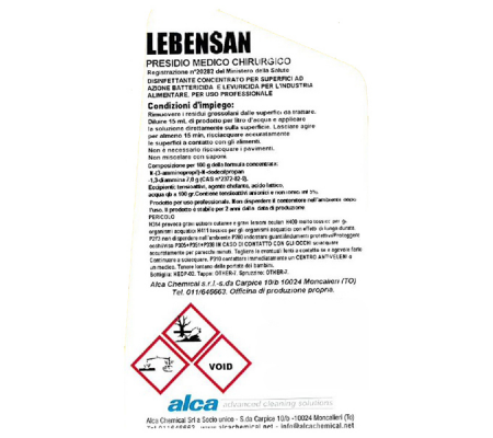Disinfettante Lebensan - tanica 5 lt - Alca - ALC1065 - 8032937571539 - 90746_1 - DMwebShop