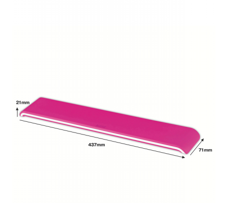 Poggiapolsi Ergo Wow per tastiera - bianco-fucsia - Leitz - 65230023 - 4002432120314 - 91282_2 - DMwebShop
