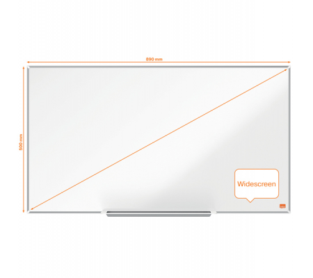 Lavagna bianca magnetica Impression Pro Widescreen - 50 x 89 cm - 40 - Nobo - 1915254 - 5028252609302 - 91300_4 - DMwebShop
