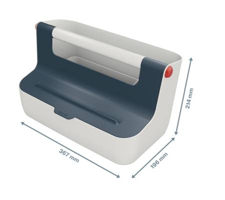 Cassetta portaoggetti con maniglia Cosy - grigio - Leitz - 61250089 - 4002432126217 - 92737_3 - DMwebShop