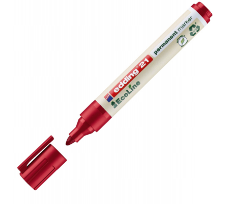 Marcatore 21 Ecoline - punta conica - 1,5 - 3 mm - rosso - inchiostro permanente - Edding - 4-21002 - 4004764917815 - DMwebShop