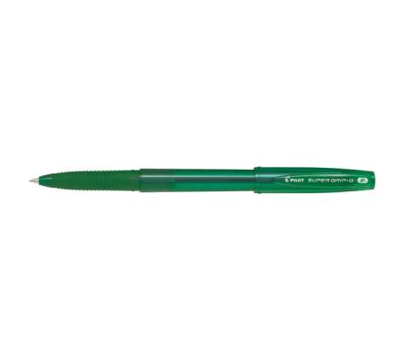 Penna a sfera Supergrip G - con cappuccio - punta 0,7 mm - verde - conf. 12 pezzi - Pilot - 001659 - 4902505524233 - DMwebShop
