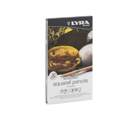 Pastelli Aquarell Rembrandt - 3,7 mm - colori assortiti - astuccio metallo 12 pezzi - Lyra - L2011120 - 4084900170472 - 85022_1 - DMwebShop