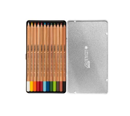 Pastelli Aquarell Rembrandt - 3,7 mm - colori assortiti - astuccio metallo 12 pezzi - Lyra - L2011120 - 4084900170472 - 85022_2 - DMwebShop