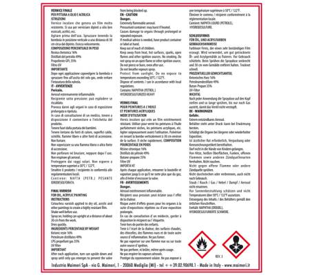 Vernice finale lucido spray - 400 ml - Maimeri - M5832669 - 8018721628153 - 85296_1 - DMwebShop
