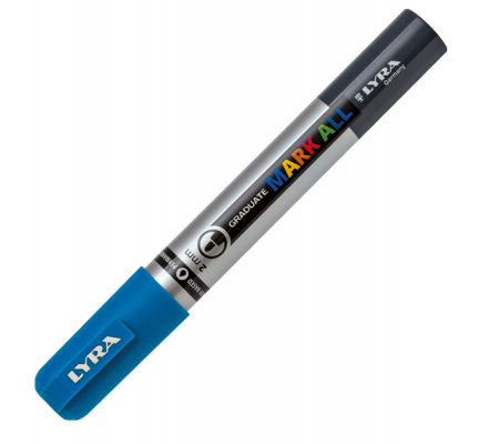 Marcatore a base d'acqua Graduate Mark All - punta tonda - 2 mm - azzurro - Lyra - L6820046 - 4084900604885 - 88927_1 - DMwebShop