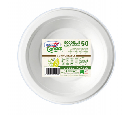 Scodelle biodegradabili - 355 ml - Dopa Green - conf. 50 pezzi - Dopla - 07761 - 8005090009966 - 91415_1 - DMwebShop