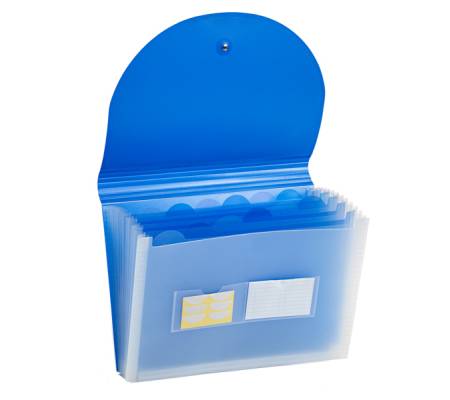 Portadocumenti Plastidea - a soffietto - 13 tasche - PP - A4 - blu - Iternet - 7041BL - 8028422570415 - 94509_1 - DMwebShop