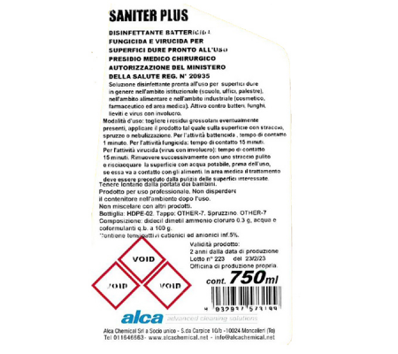 Sgrassante Saniter Plus - 750 ml - Alca - ALC1206 - 8032937573199 - 94899_1 - DMwebShop