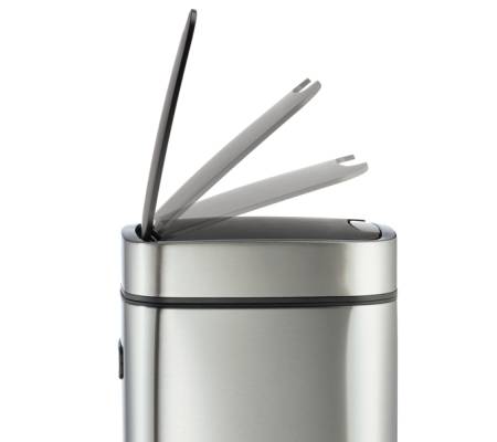 Cestino no touch - con sensore - 24 x 24 x 43 cm - 12 lt - argento metallizzato - Durable - 3421-23 - 4005546728339 - 94942_5 - DMwebShop