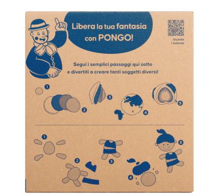 Pasta Pongo panetto 350 gr - colori assortiti - conf. 12 pezzi - Giotto - F603600 - 8000144008452 - 93964_3 - DMwebShop