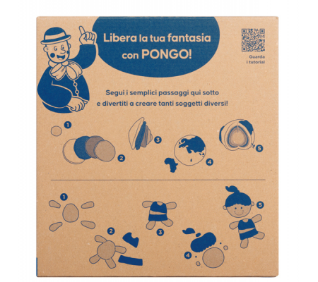 Pasta Pongo panetto 350 gr - colori assortiti - conf. 12 pezzi - Giotto - F603600 - 8000144008452 - 93964_3 - DMwebShop