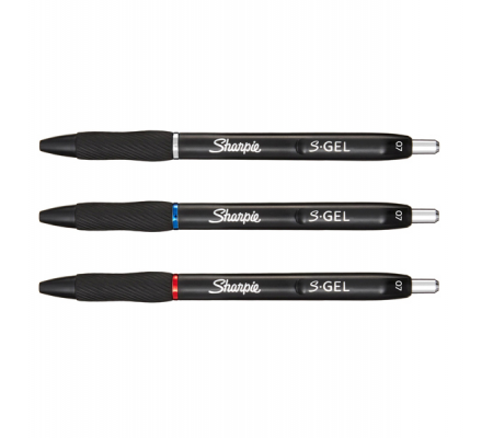 Penna gel a scatto - punta 0,7 mm - nero-blu/rosso - conf. 3 pezzi - Sharpie - 2136596 - 3026981365966 - 94037_1 - DMwebShop
