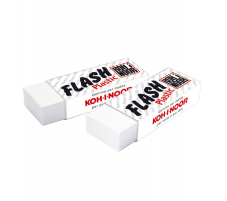 Gomma Flash - in vinile - bianco - conf. 20 pezzi - Koh-i-noor - D1994B-20 - 8032173008103 - 94162_1 - DMwebShop