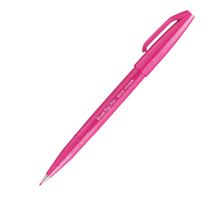 Pennarello Brush Sign Pen - colori assortiti - conf. 6 pezzi - Pentel - 0022050 - 8006935220508 - 94286_5 - DMwebShop
