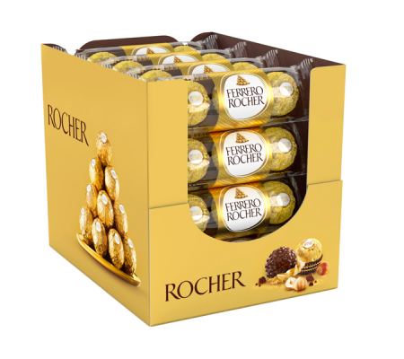 Praline Rocher gusto cioccolato-nocciola - conf. 3 pezzi - Ferrero - FERO3 - 96823_1 - DMwebShop