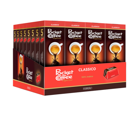 Pocket coffee - gusto cioccolato-caffe' - conf. 5 pezzi - Ferrero - FEPC5 - 96824_1 - DMwebShop