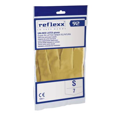 Coppia di guanti in lattice non felpato R92 - tg S - giallo - Reflexx - R92/S - 8032891631560 - 96937_1 - DMwebShop