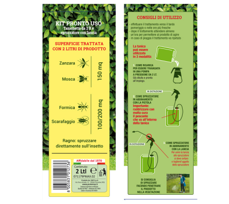Kit insetticida antizanzare - pronto all'uso - Protemax - PROTE193 - 8005831012736 - 97130_2 - DMwebShop