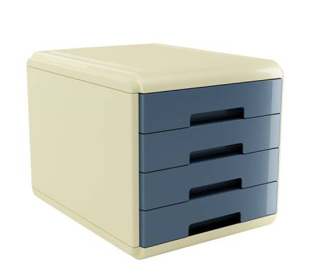 Cassettiera Vintage Sugar - 4 cassetti - 29,5 x 38,5 x 28,2 cm - azzurro - Arda - 18P4PSU - 8003438032201 - DMwebShop